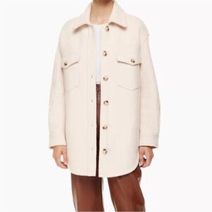 Aritzia Ganna Jacket Heather Bone XXS